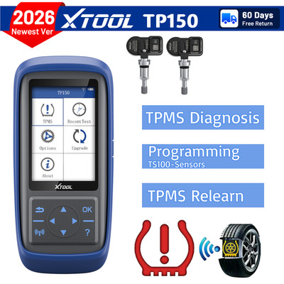 2026 XTOOL TP150 TPMS Tire Pressure Sensor Relearn/Reset Tool TS100 Programming