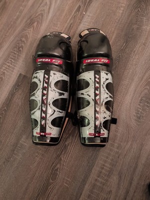 Easton Stealth S1 Shin Guard, Ideal Fit, 14'' 36cm Red And Black