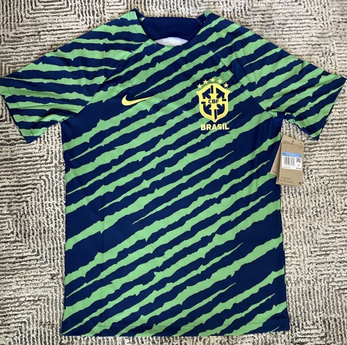 Nike Brazil Brasil CBF Dri-FIT Pre-Match Soccer Top DM9544-490