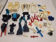 Vintage Mego Micronauts Giant Acroyear and Battle Cruiser PARTS + Other Robots