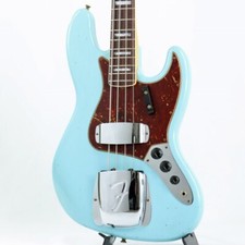 New Fender Custom Shop 1966 Jazz Bass Journeyman Relic Aged Daphne Blue 4.15kg