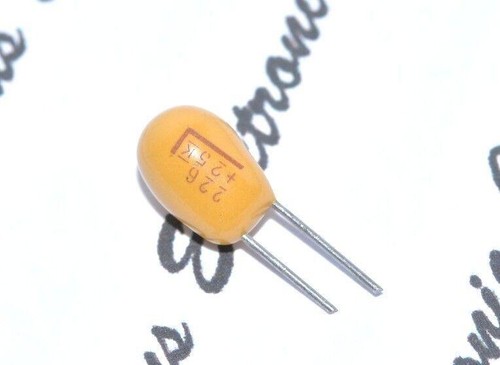 10pcs-KEMET 22uF (22µF) 25V Tantalum Dipped Capacitor T350H226M025AS7301 - Picture 3 of 4
