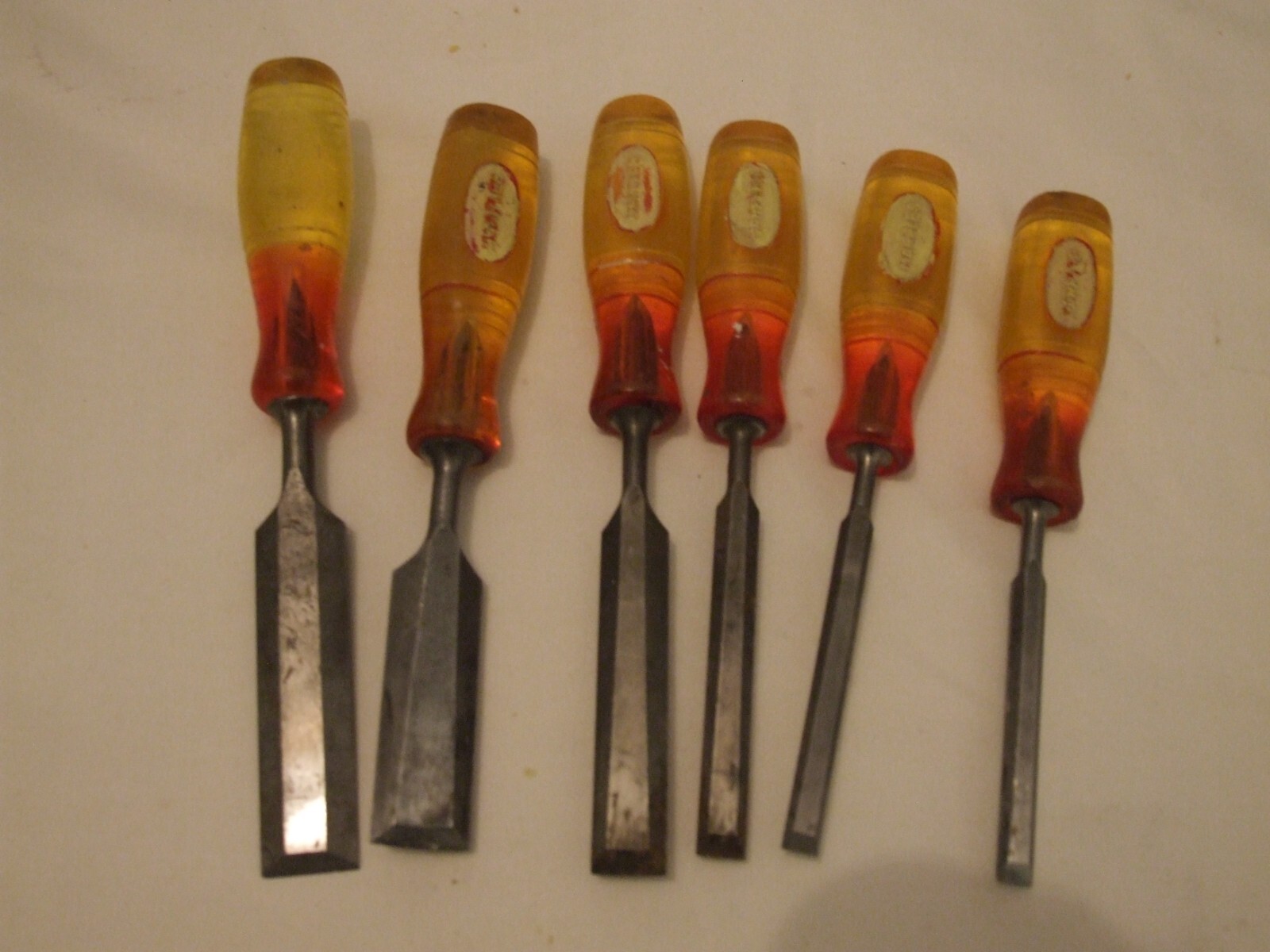 6 vintage marples wood chisels eBay