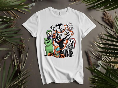 Halloween Jack Skellington Poster T-Shirt T Shirt Herren Damen Unisex Tshirt K922