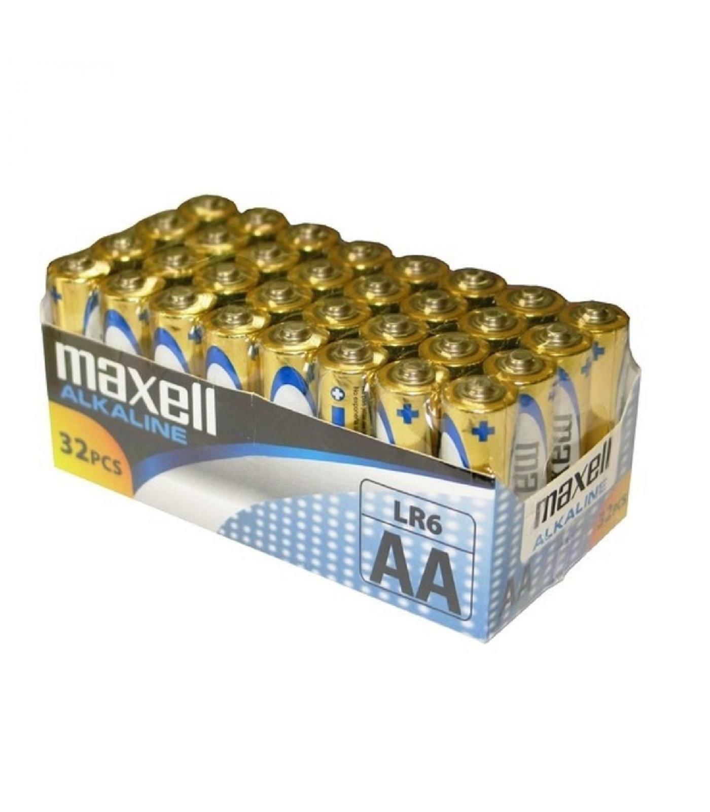 Pilas Maxell bateria original Alcalina Tipo AA LR6 SUPER ALKALINE blister  4X Uds