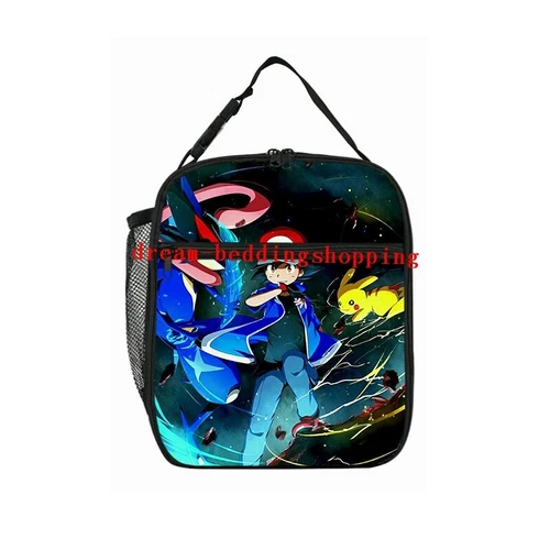 Pikachu Pokemon Insulated Lunch Bag School Picnic Snack Lunchbox Travel Box Gift - Picture 9 of 69