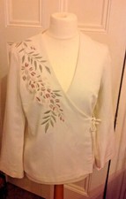 Women's Louis Charles Linen Jacket - Size 14 - New. Designer.