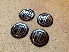 MGB Rostyle wheel centre cap badges. Set of four.