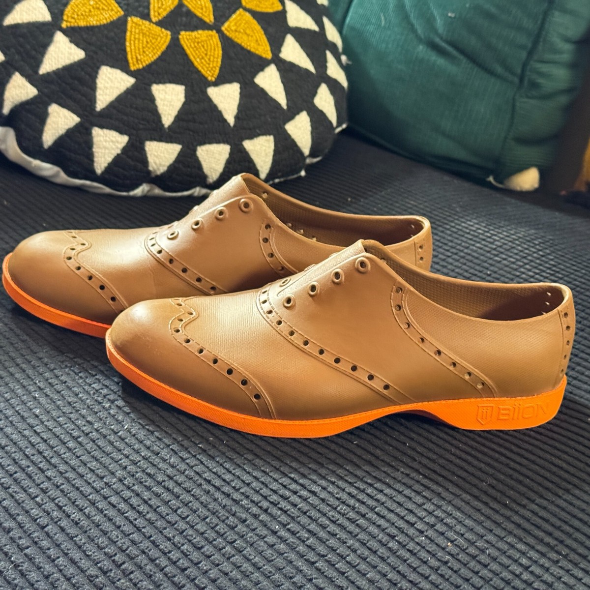 Biion Brights Unisex Golf Shoe, Oxford, Brown & Bright  display picture 3