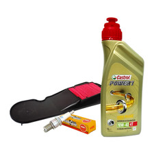 Kit/tagliando Honda NSC 50 Vision 4T 2012 Castrol 10W40 olio filtro aria candela