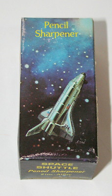 Vintage NASA Space Shuttle Metal Pencil Sharpener 1970s Nos Box New