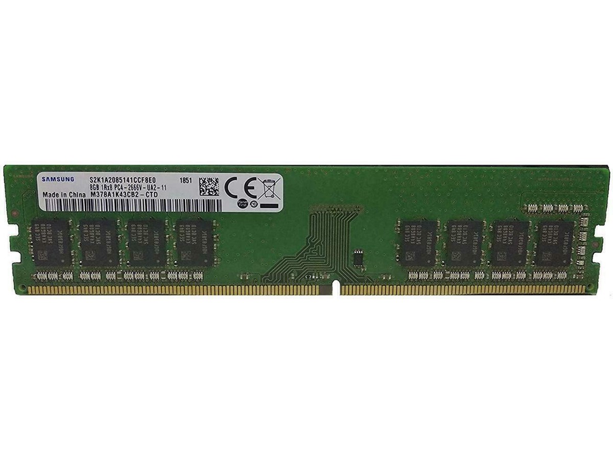 Samsung DDR4 8GB 2666MHz PC4-2666V-UA2-11 1Rx8 Memory RAM Desktop
