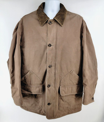 Gap Chore Barn Coat Jacket Corduroy Collar Quilted Lining Workwear