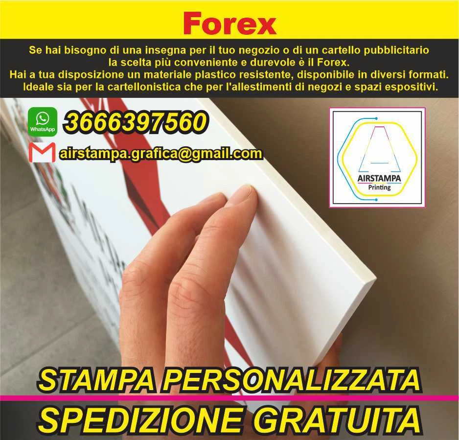 Pannello Lastra Forex pvc bianco 3 mm 5mm bianco forex STAMPA ALTA QUALITA' - Immagine 2 di 3