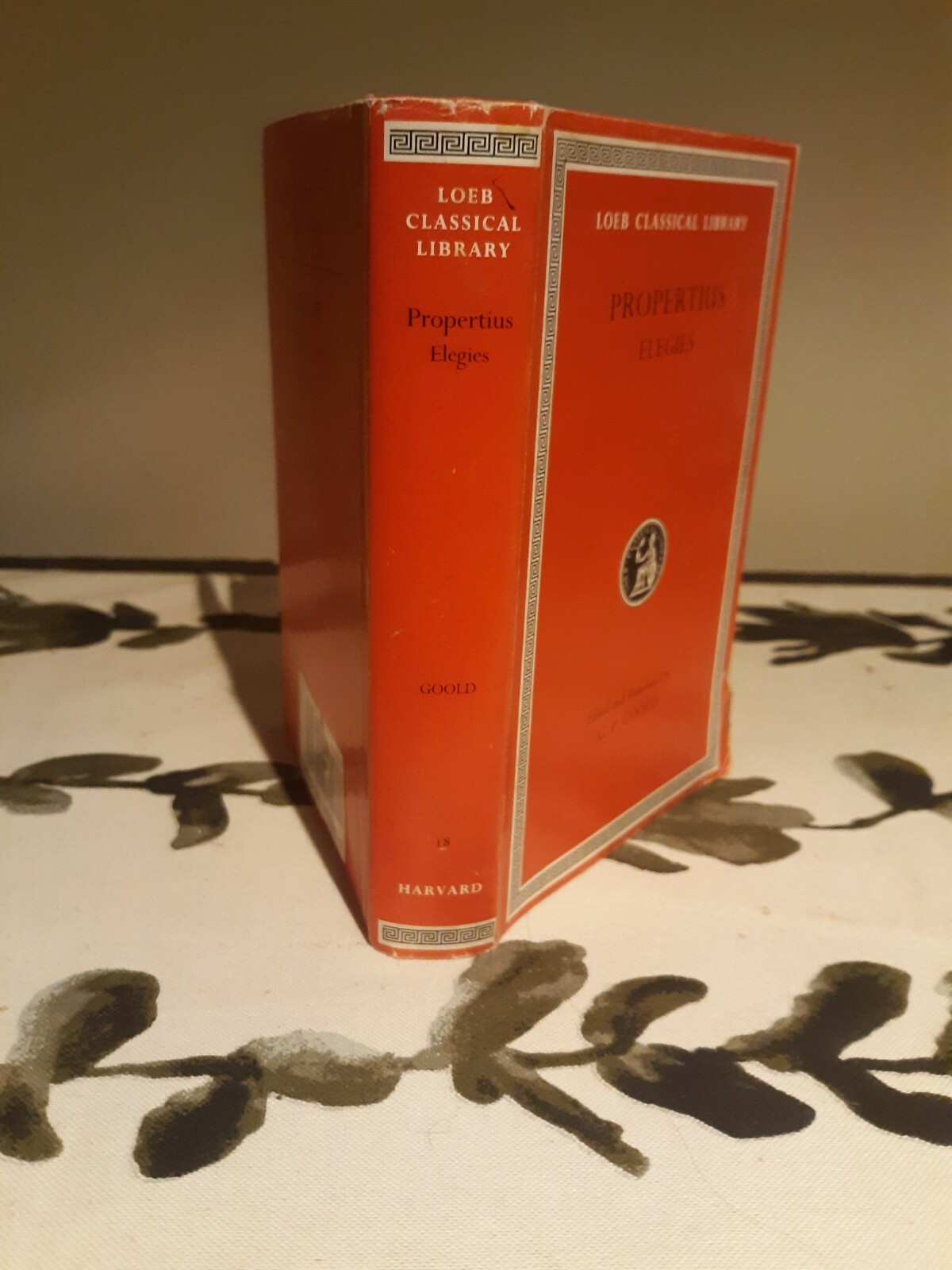 Loeb Classical Library: Propertius : Elegies by Sextus Propertius and G. P.  Goold (1990, Hardcover, Revised edition) for sale online | eBay