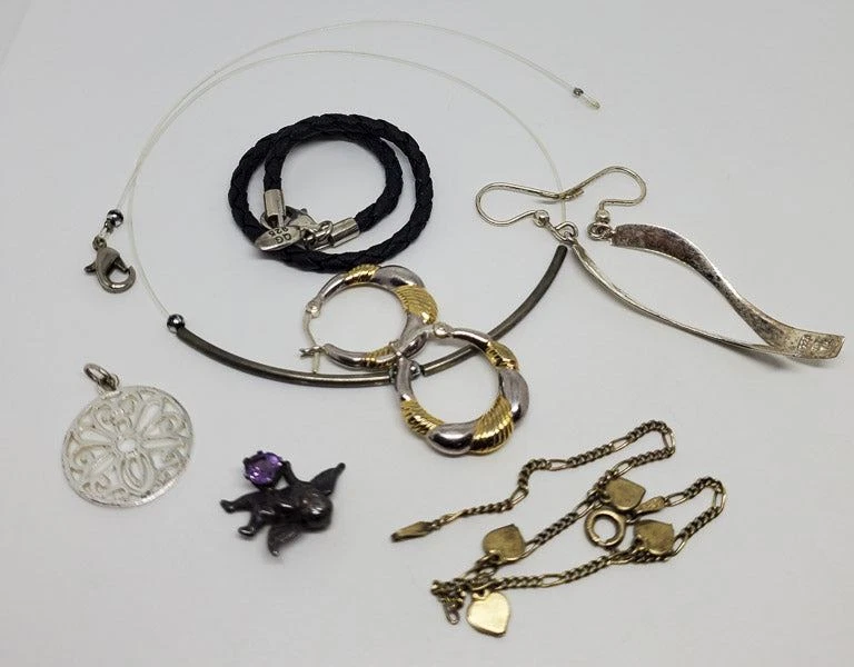 7pc 925 Sterling Silver Jewelry Lot eBay