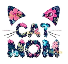Sublimation Print Cat Mom Ears Ready To Press Heat Transfer