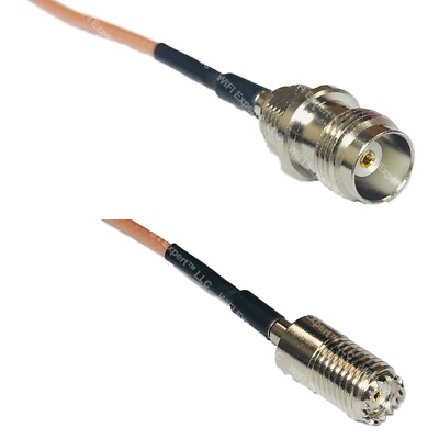 RG316 TNC FEMALE to MINI UHF FEMALE RF Cable Rapid-SHIP LOT