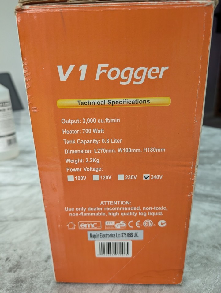 V1 Fogger Fog / Smoke Machine. Halloween eBay