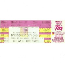 REBA McENTIRE Concert Ticket Stub CAMDEN NJ 6/6/98 ENTERTAINMENT CENTER Rare