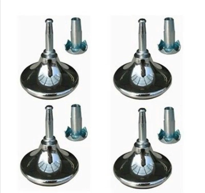 Chrome feet for divan beds deals