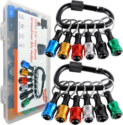 12PCS Bit Holders 1/4 Socket, Hex Shank Screwdriver Bit Holder for Impact Dri...