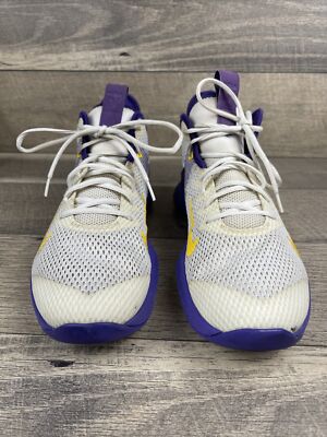 Nike Zoom Lebron Witness IV Basketball Shoes White Purple  display picture 1