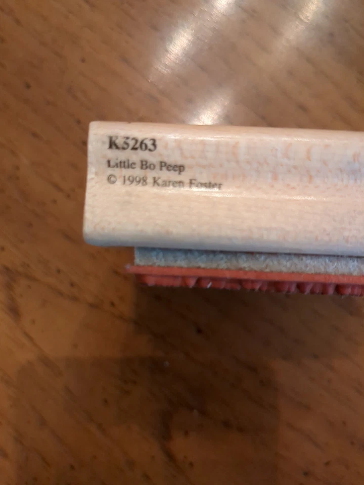 Карен Фостер МАЛЕНЬКИЙ БО ПИП ОВЦА РЕЗИНОВЫЙ ШТАМП карта делает скрапбукинг  - Изображение 3 из 4