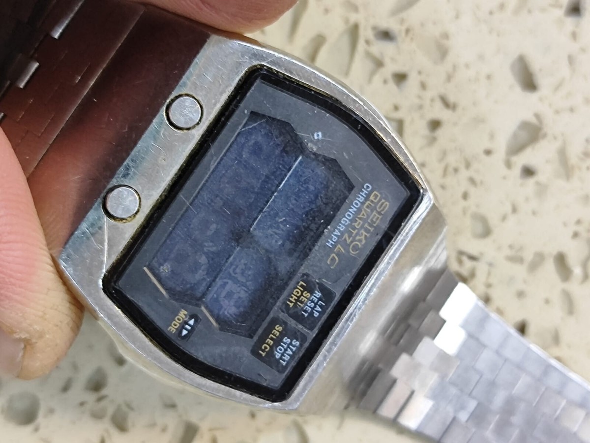 Seiko 0634-5001 chronograph watch LCD digital - FOR PARTS ONLY | eBay