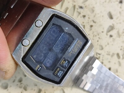 Seiko 0634-5001 chronograph watch LCD digital - FOR PARTS ONLY | eBay