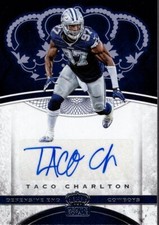 2017 Crown Royale Platinum Rookie Autographs #50 Taco Charlton Auto - NM-MT