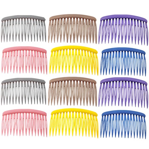 12 Pcs Combs Hair Clips Plastic Scrub Embellishments Women's eBay