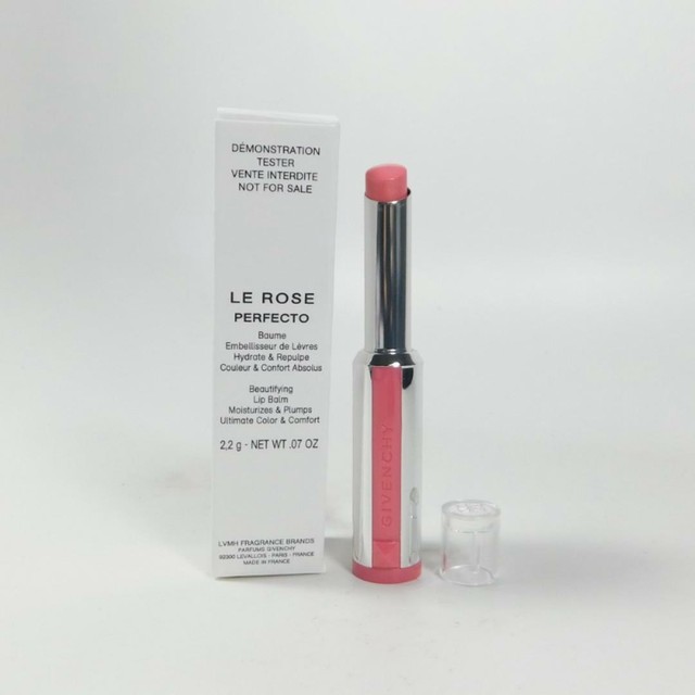 Givenchy LE ROSE PERFECTO Beautifying Lip Balm 201 TIMELESS PINK .07oz