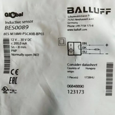 Genuine BALLUFF BES0089 BES M18MI-PSC80B-BP03 proximity switch sensor