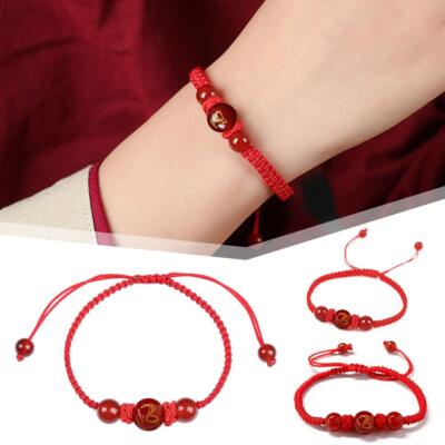 Chinese Feng Shui Lucky Red String Bracelet Good Luck Red