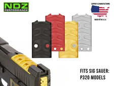 NDZ Sig P320 Optic Sight Plate Cover Sight Integrated & Non Integrated Slides