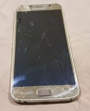CRACKED Samsung Galaxy S6 SM-G920V 32GB Gold Platinum Verizon GOOD CLEAN ESN