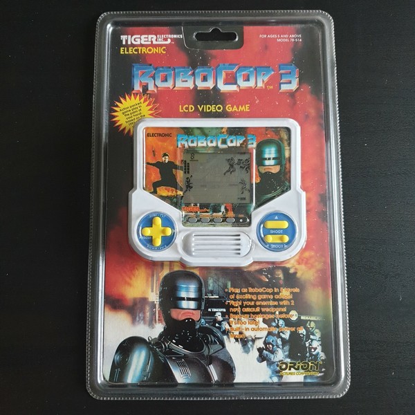 ROBOCOP 3 TIGER ELECTRONIC BRAND NEW BLISTER NINTENDO SEGA GAME WATCH NES