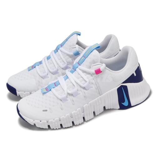 Nike Wmns Free Metcon 5 White Aquarius Blue Women Cross Training Shoe DV3950-103 - Picture 1 of 9