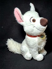    Disney World Store Exclusive BOLT Plush 15  White Sitting Puppy Dog Collar