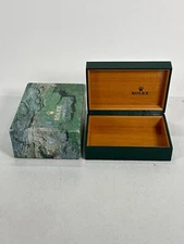 VINTAGE GENUINE ROLEX Green watch box case 68.00.55 no inner wood 240807002eA