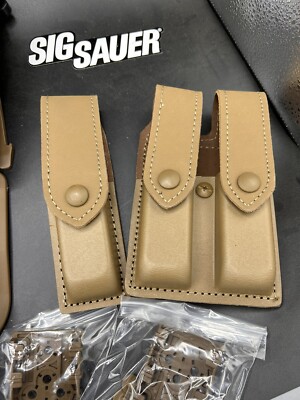 New Safariland Air Force Sig M18 P320 Leather Mag Holders With ELS