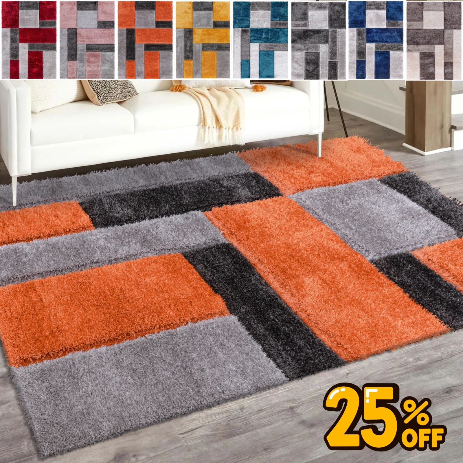 Large Shaggy Area Rugs Super Soft Living Room Rug Bedroom Carpet Hall Runner Mat