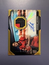 2023-24 Topps Chrome OTE Jahzare Jackson Gold Auto Jersey Patch Refractor SP /50