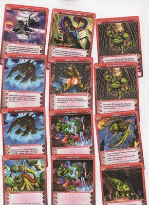 Chaotic lot #025. Lot of 12 Underworld creature cards. All MAX Energy