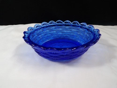 Fenton Cobalt Blue Glass Hen on the Nest Candy Dish BOTTOM BASE ONLY