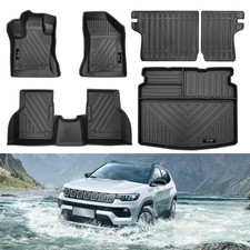 Floor Mats  Cargo Liners  Backrest Mats Set for Jeep Compass 2017-2024 2025...
