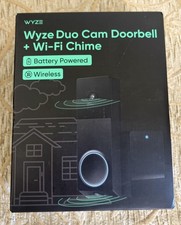 Wyze Wireless Duo Cam Doorbell, Battery,  2 Cameras, 2-Way Audio, Night Vision