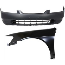 Bumper Cover Kit For 98-2000 Honda Accord Front 2-door Coupe 2pc With Fender