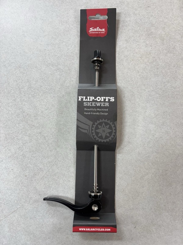 Salsa Stainless REAR ONLY Fat Bike QR Skewer 170mm, Flip Off, Black